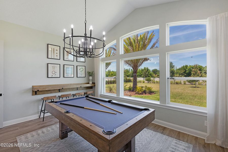 Furnished interior view inside a new home in , Fruit Cove (Image 32).