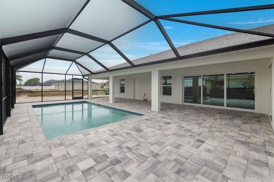 Exterior details and patio area of a home in Cape Coral, Cape Coral (Image 3).