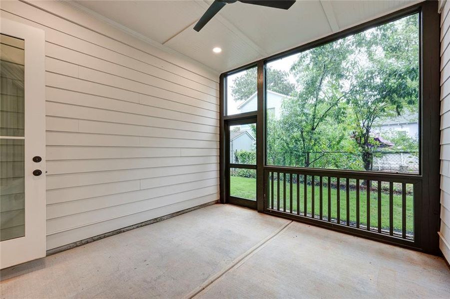Exterior details and patio area of a home in , Atlanta (Image 23).