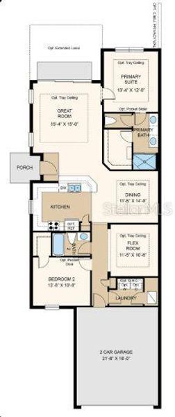 Structural options added include: Extended covered lanai, study with french doors Structural options added include: Extended covered lanai, study with french doors