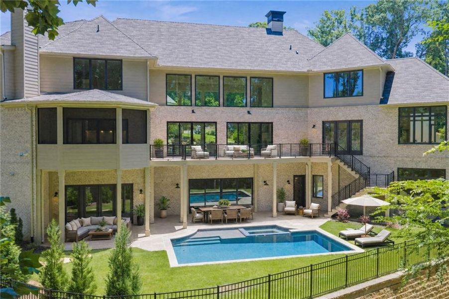 Exterior details and patio area of a home in , Atlanta (Image 32). Exterior details and patio area of a home in , Atlanta (Image 32).