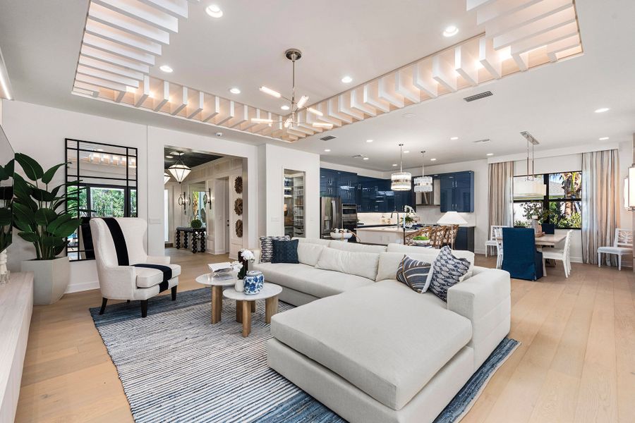 Representative furnished interior of a home built from the Belize by GL Homes in Valencia Harbor (55+), Fort Myers (Image 9).