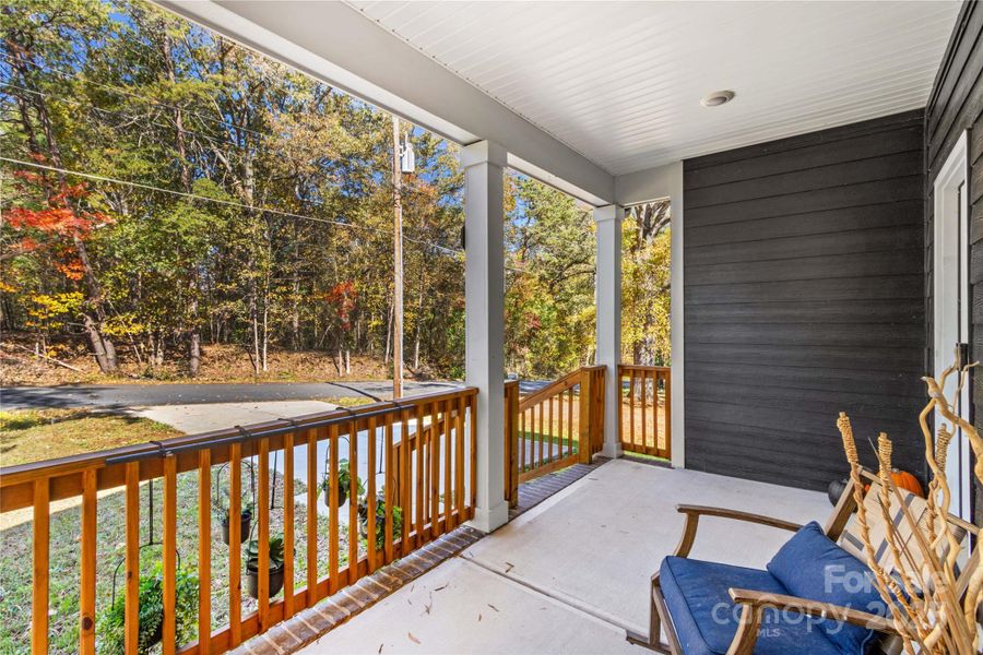 Exterior details and patio area of a home in , Statesville (Image 22).