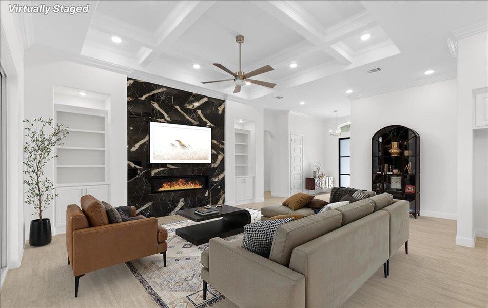 Furnished interior view inside a new home in , Belton (Image 7). Furnished interior view inside a new home in , Belton (Image 7).