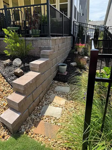 Exterior details and patio area of a home in , Canton (Image 32).