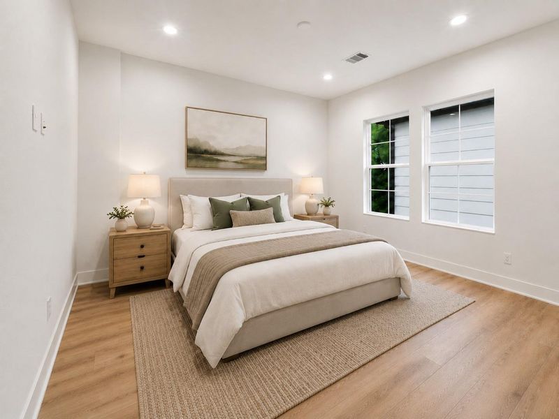 Secondary bedroom on the top floor.
