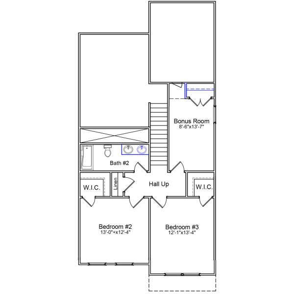 2D floor plan layout of this home in Pinecrest, West Columbia, SC (Image 3).