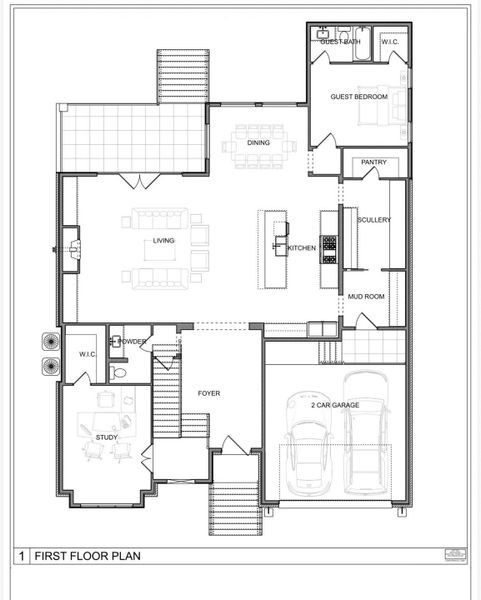 First floor plan.