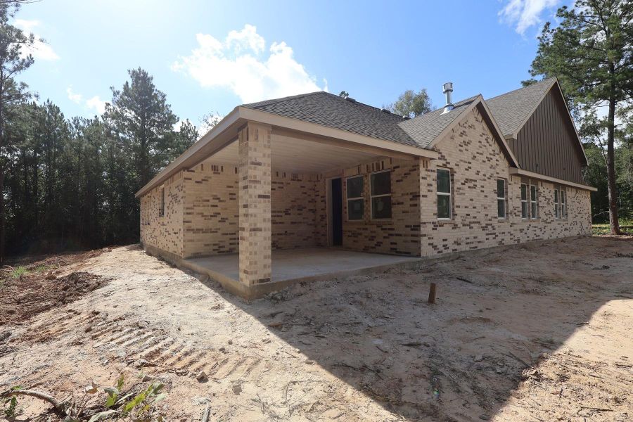 Backyard with covered patio - still under construction! Backyard with covered patio - still under construction!