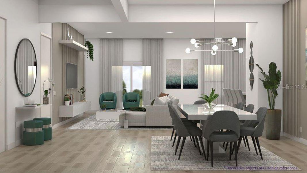 Furnished interior view inside a new home in , North Port (Image 4). Furnished interior view inside a new home in , North Port (Image 4).