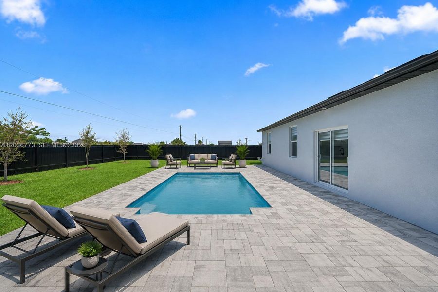 Exterior details and patio area of a home in , Cape Coral (Image 4).