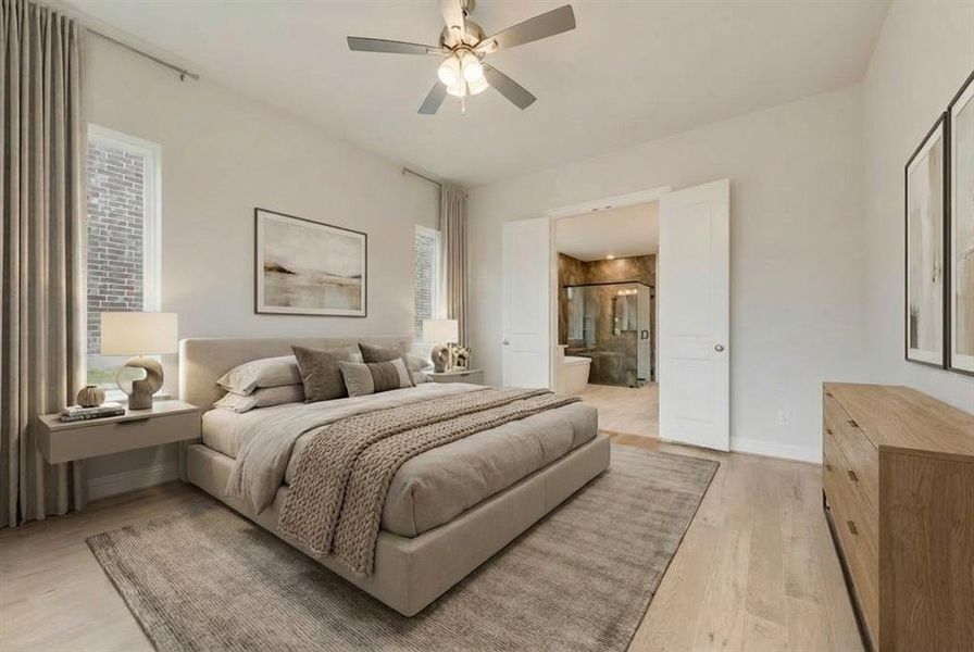 Furnished interior view inside a new home in Monterra, Fate (Image 14).