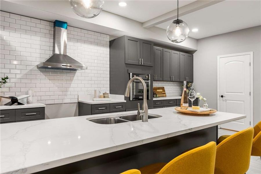 Furnished interior view inside a new home in , Atlanta (Image 10).