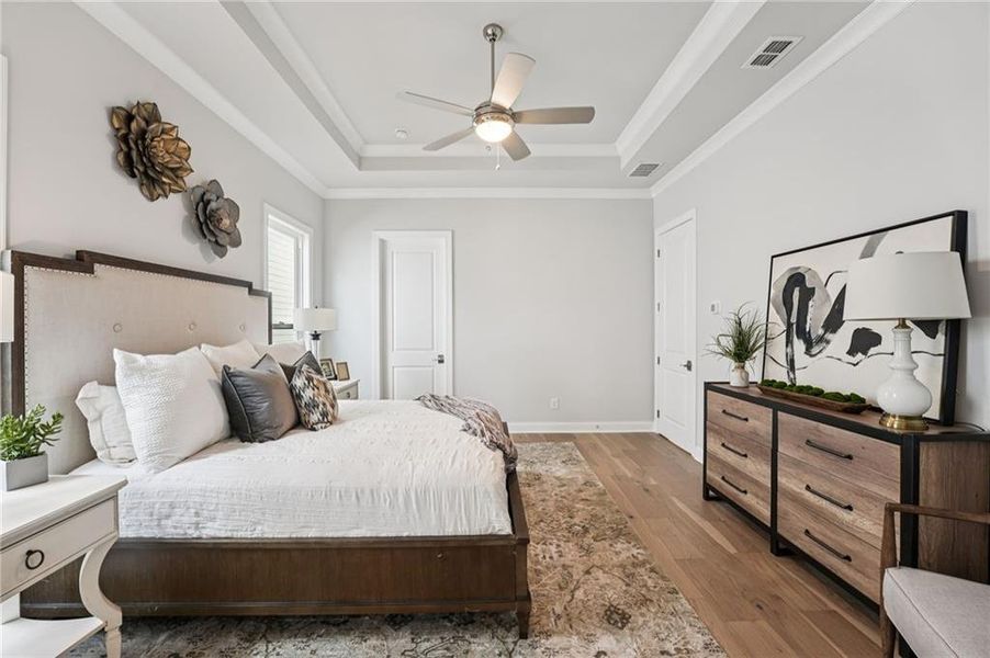 Furnished interior view inside a new home in Promenade at Sawnee Village, Cumming (Image 28).