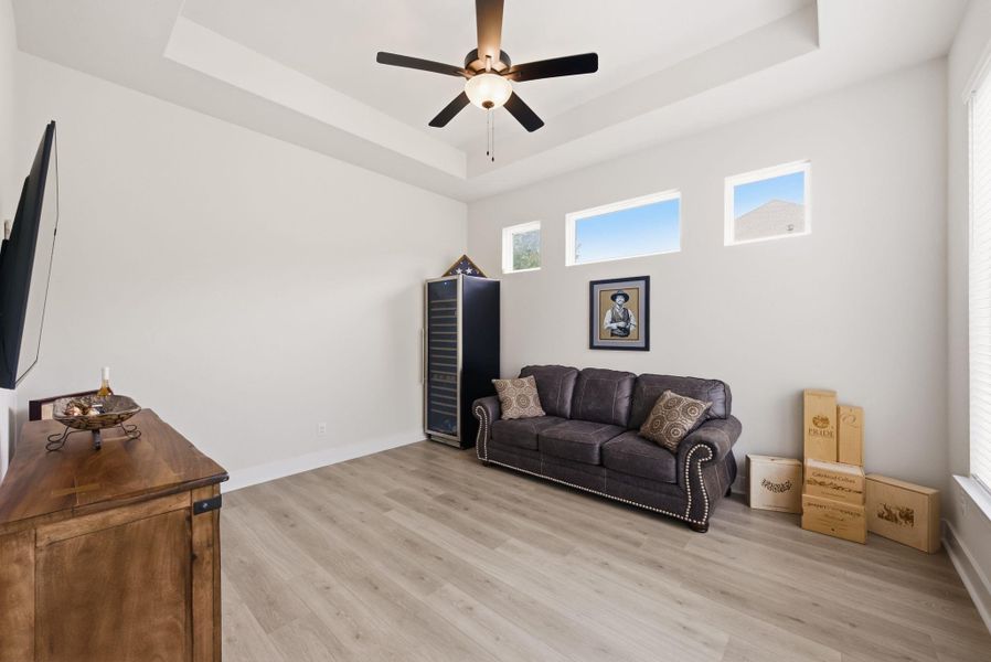 The flexible bonus room easily transforms into a lively media center, a playroom, or a quiet second office space to suit your needs