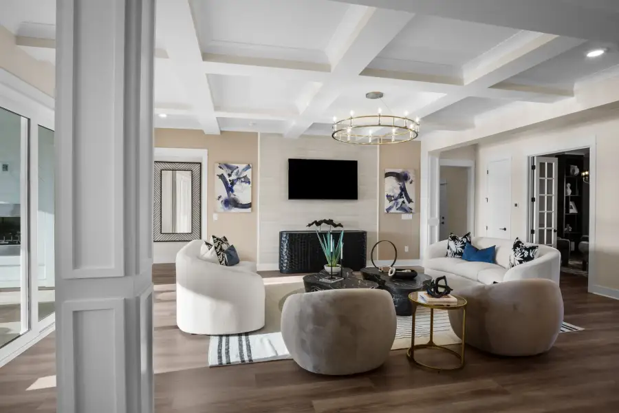 Representative furnished interior of a home built from the The Sandcastle by Chesapeake Homes in Coastal Club of the Carolinas, Calabash (Image 7).