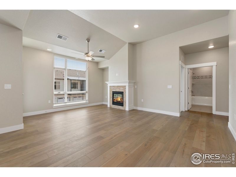 Living Room with Gas Fireplace