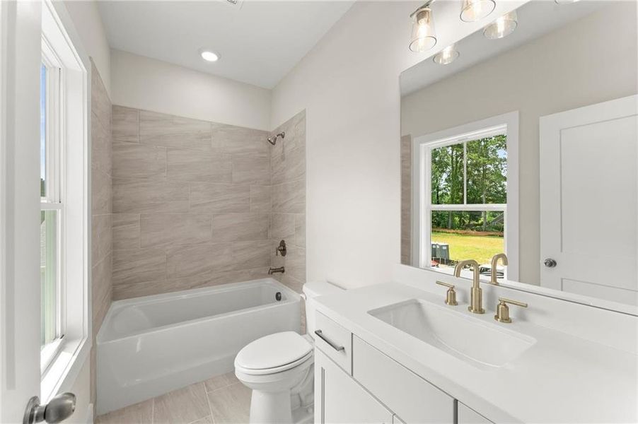 Furnished interior view inside a new home in Hillgrove Preserve, Powder Springs (Image 34).