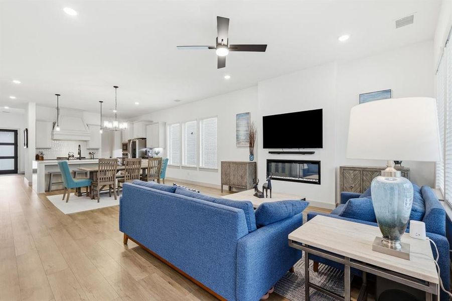 Furnished interior view inside a new home in Estates at Stacy Crossing, McKinney (Image 26).