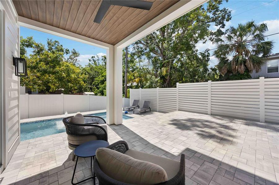 Exterior details and patio area of a home in , Sarasota (Image 30).