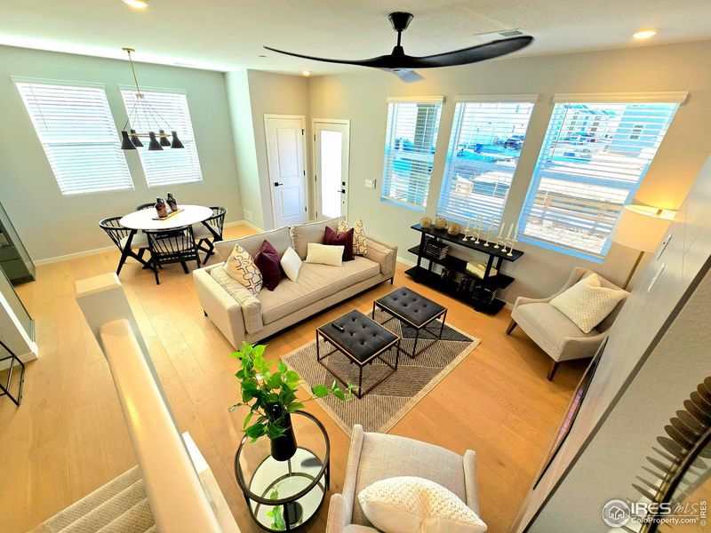 Furnished interior view inside a new home in Waterfield, Fort Collins (Image 24). Furnished interior view inside a new home in Waterfield, Fort Collins (Image 24).