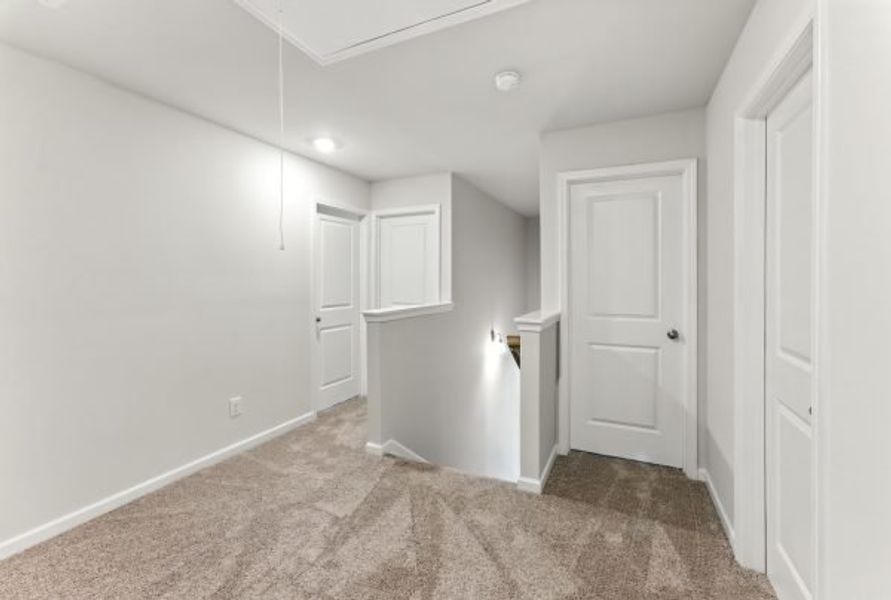 Representative unfurnished interior of a home built from the Brentwood by Piedmont Residential in Falls Creek, Flowery Branch (Image 24).