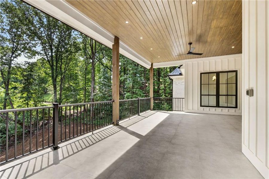Exterior details and patio area of a home in , Cumming (Image 40).