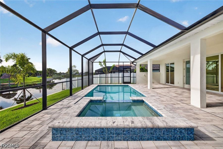Exterior details and patio area of a home in Cape Coral, Cape Coral (Image 20). Exterior details and patio area of a home in Cape Coral, Cape Coral (Image 20).