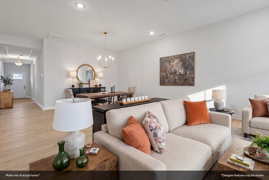 Furnished interior view inside a new home in Ovation at Sweetbrier, Durham (Image 5).