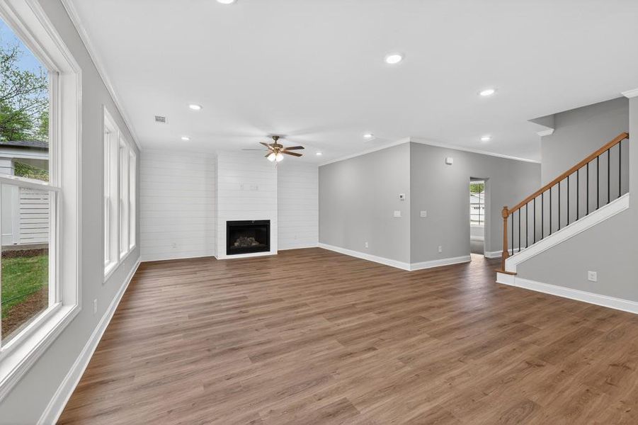 Spacious, unfurnished interior of a new home in , Sugar Hill (Image 36).