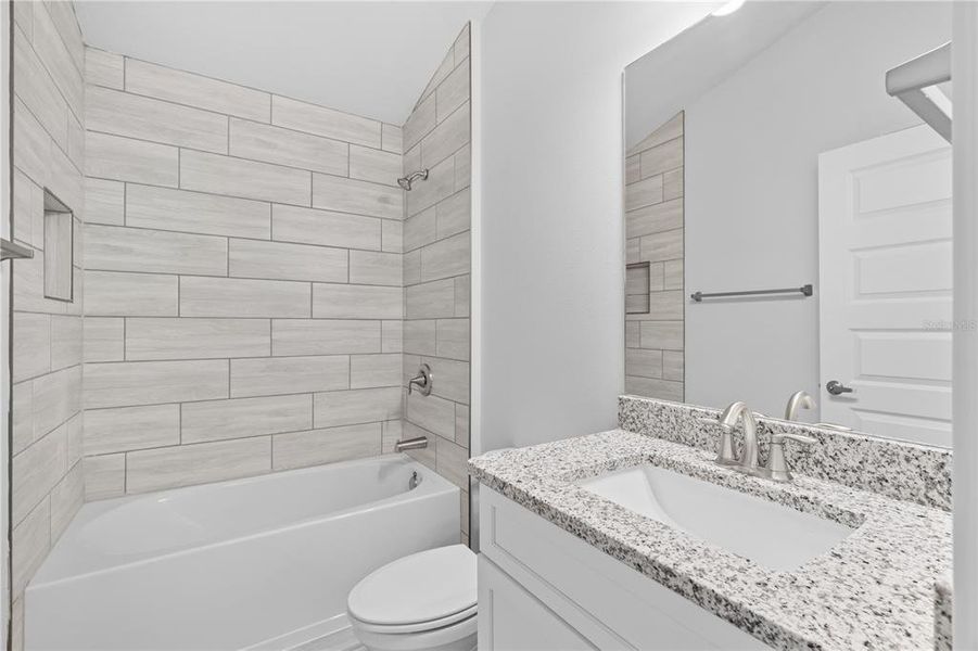 Furnished interior view inside a new home in Kirkland Farms, Alachua (Image 6). Furnished interior view inside a new home in Kirkland Farms, Alachua (Image 6).