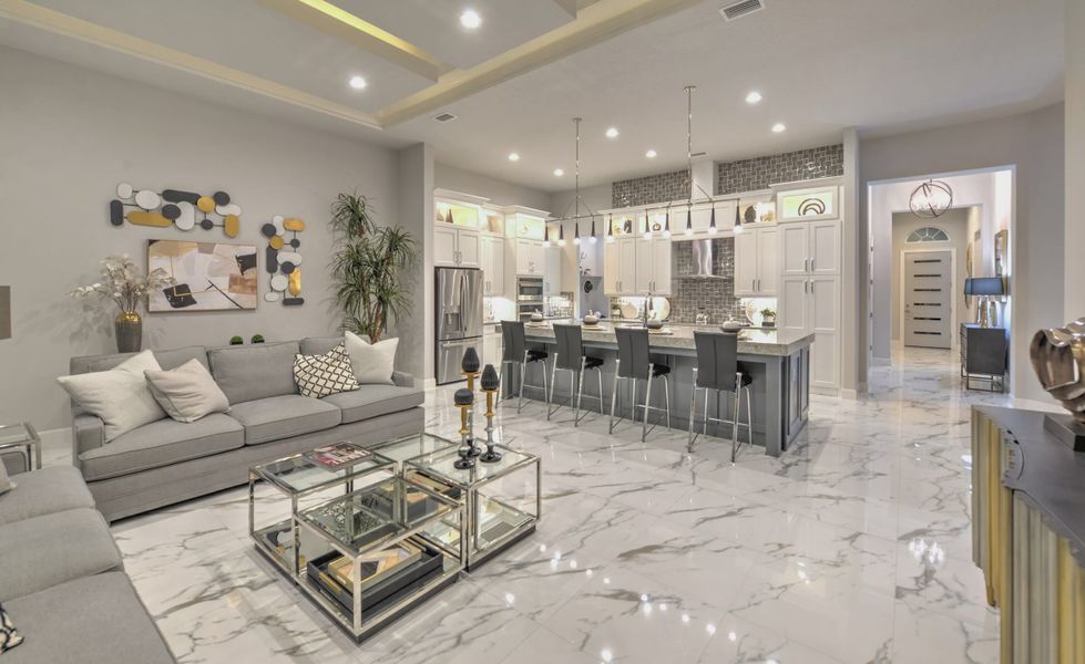 Furnished interior view inside a new home in Plantation Bay, Ormond Beach (Image 34).