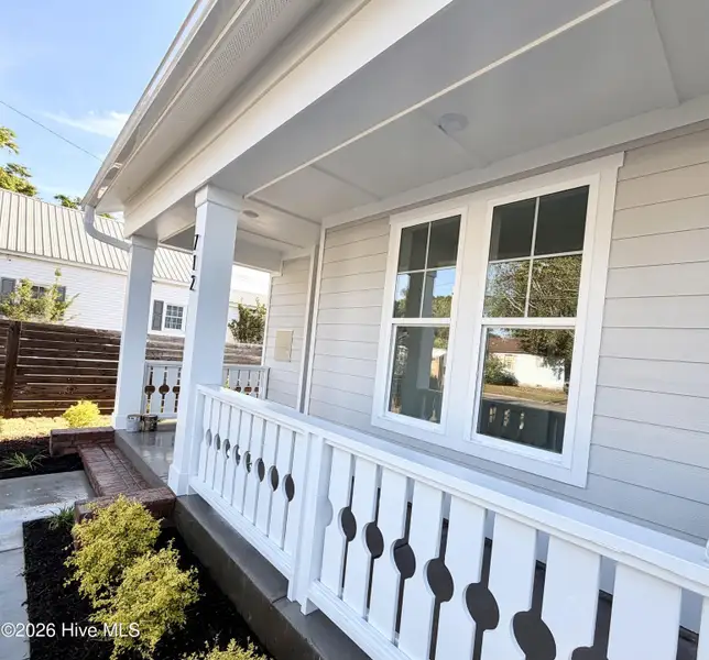 Exterior details and patio area of a home in Downtown Wilmington Collective, Wilmington (Image 3). Exterior details and patio area of a home in Downtown Wilmington Collective, Wilmington (Image 3).
