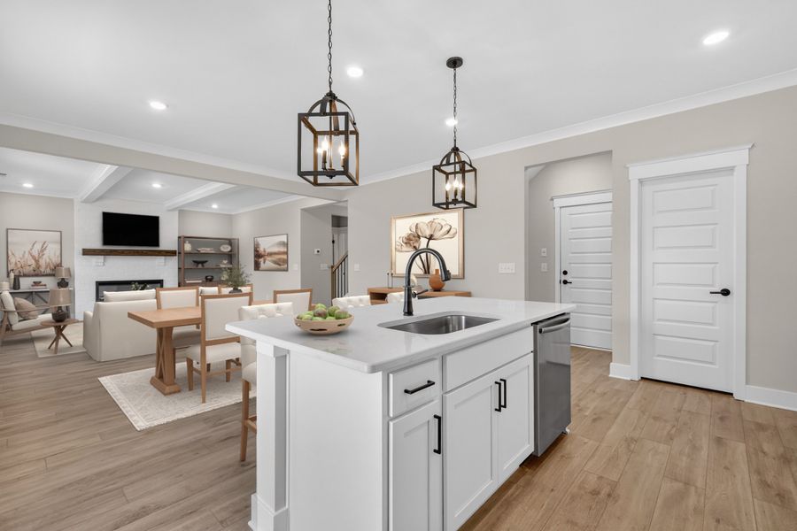 Virtually staged photo of actual home*