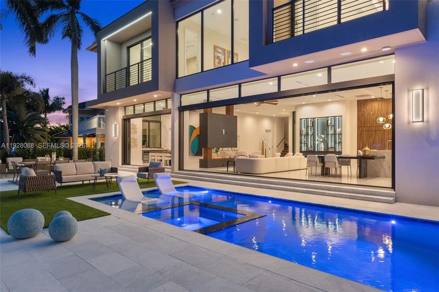 Exterior details and patio area of a home in , Lighthouse Point (Image 37).