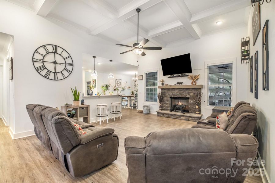 Furnished interior view inside a new home in , Clover (Image 9).