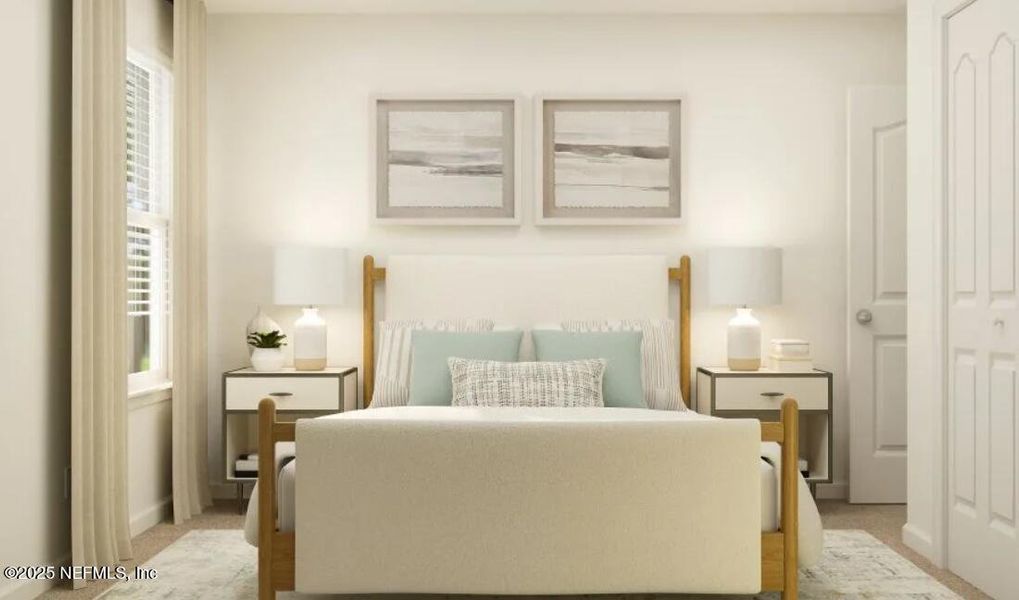 Furnished interior view inside a new home in Silver Meadows at SilverLeaf: Silver Meadows 50s, St. Augustine (Image 27).