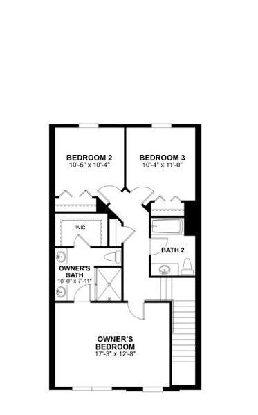 2D floor plan layout of this home in Emerson Pointe, Apopka, FL (Image 5).