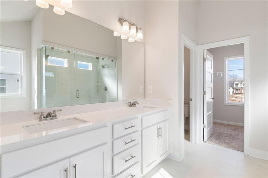 Furnished interior view inside a new home in Rosewood Lake Estates, Hoschton (Image 9).