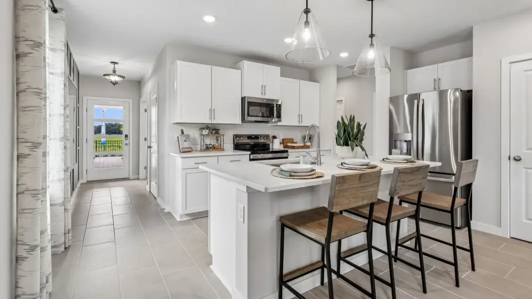 Flagler Floor Plan Open Concept Kitchen