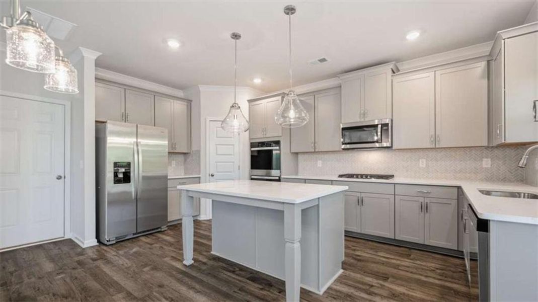 Furnished interior view inside a new home in Water Oak Estates, Lawrenceville (Image 13).