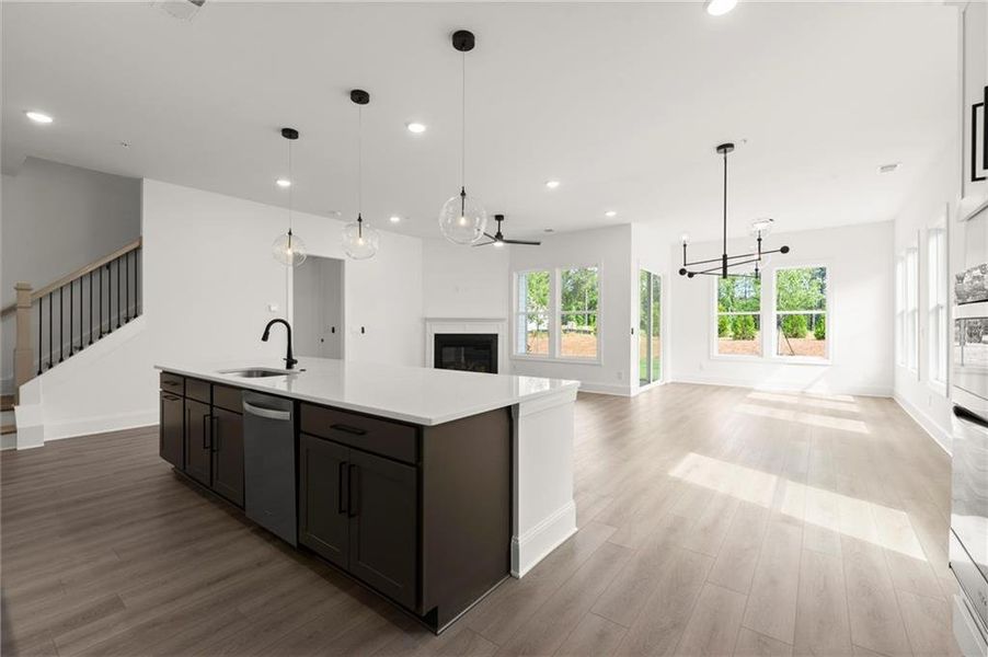 Furnished interior view inside a new home in , Kennesaw (Image 6).