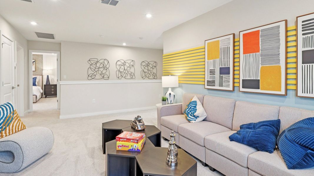 Furnished interior view inside a new home in Hamilton Bluff, Haines City (Image 15). Furnished interior view inside a new home in Hamilton Bluff, Haines City (Image 15).