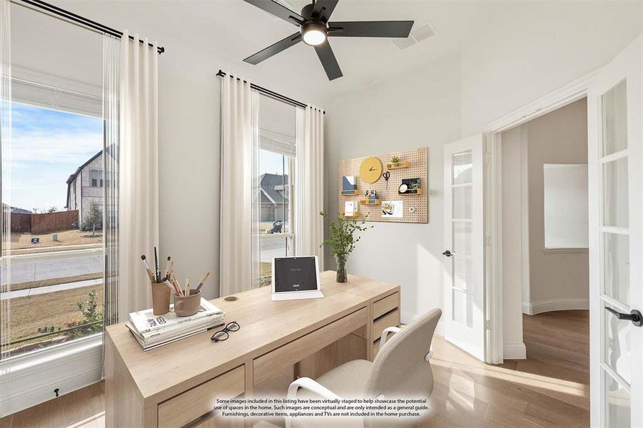 Furnished interior view inside a new home in Timberbrook, Justin (Image 11).