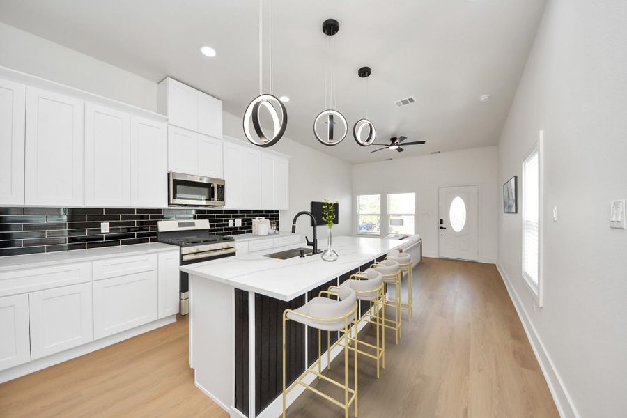 Furnished interior view inside a new home in , Houston (Image 12).