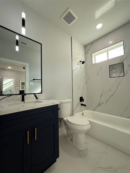 Furnished interior view inside a new home in , Houston (Image 9).