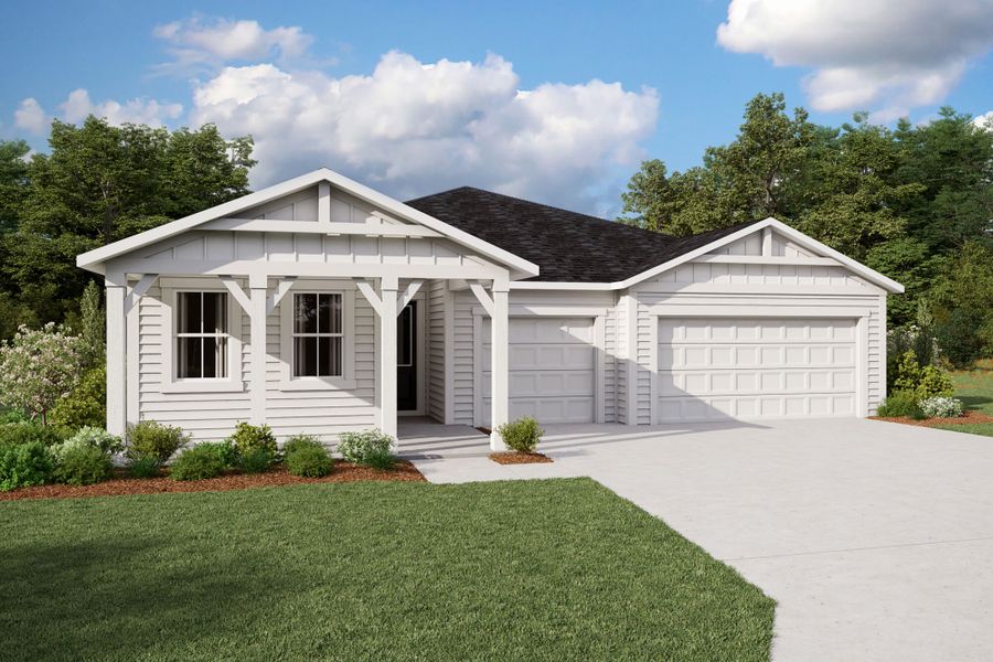 Representative exterior photo of a completed home built from the Saratoga by Mattamy Homes in Lakes at Bella Lago, Green Cove Springs, FL (Image 14).