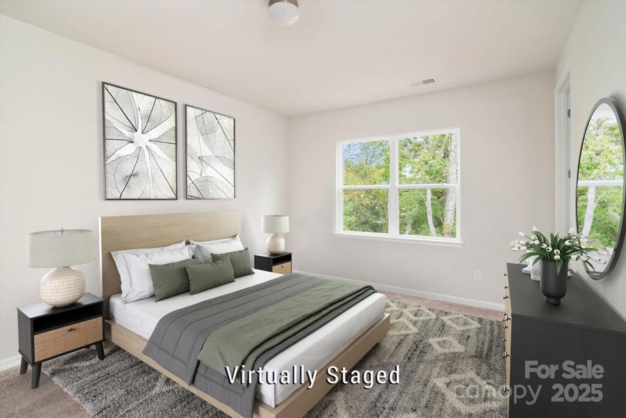 Furnished interior view inside a new home in , Charlotte (Image 9).