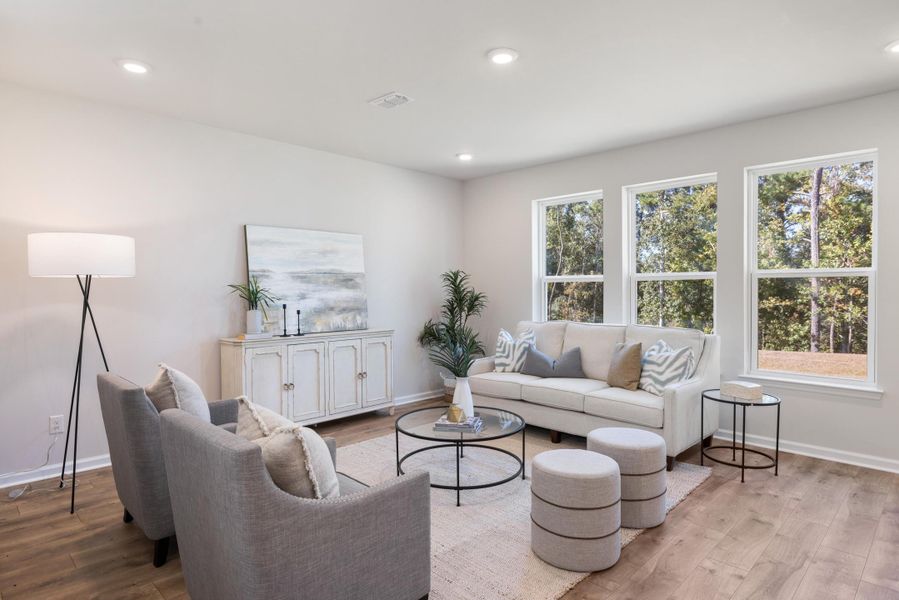 Furnished interior view inside a new home in The Oaks, Goose Creek (Image 17).