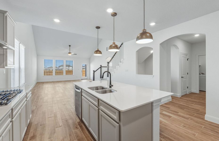 Furnished interior view inside a new home in Santa Rita Ranch, Liberty Hill (Image 8).